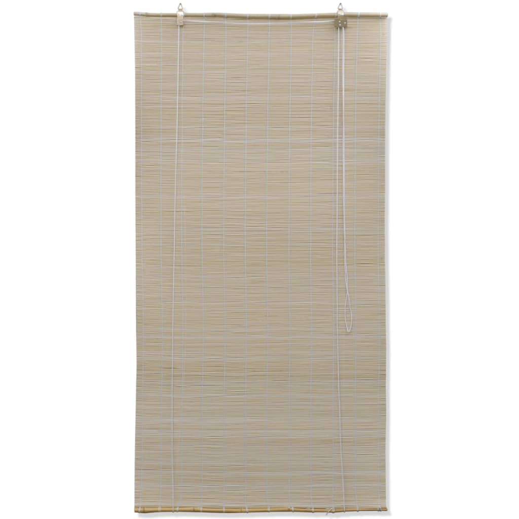 Vidaxl rolgordijnen 2 st 120x160 cm bamboe natuurlijk