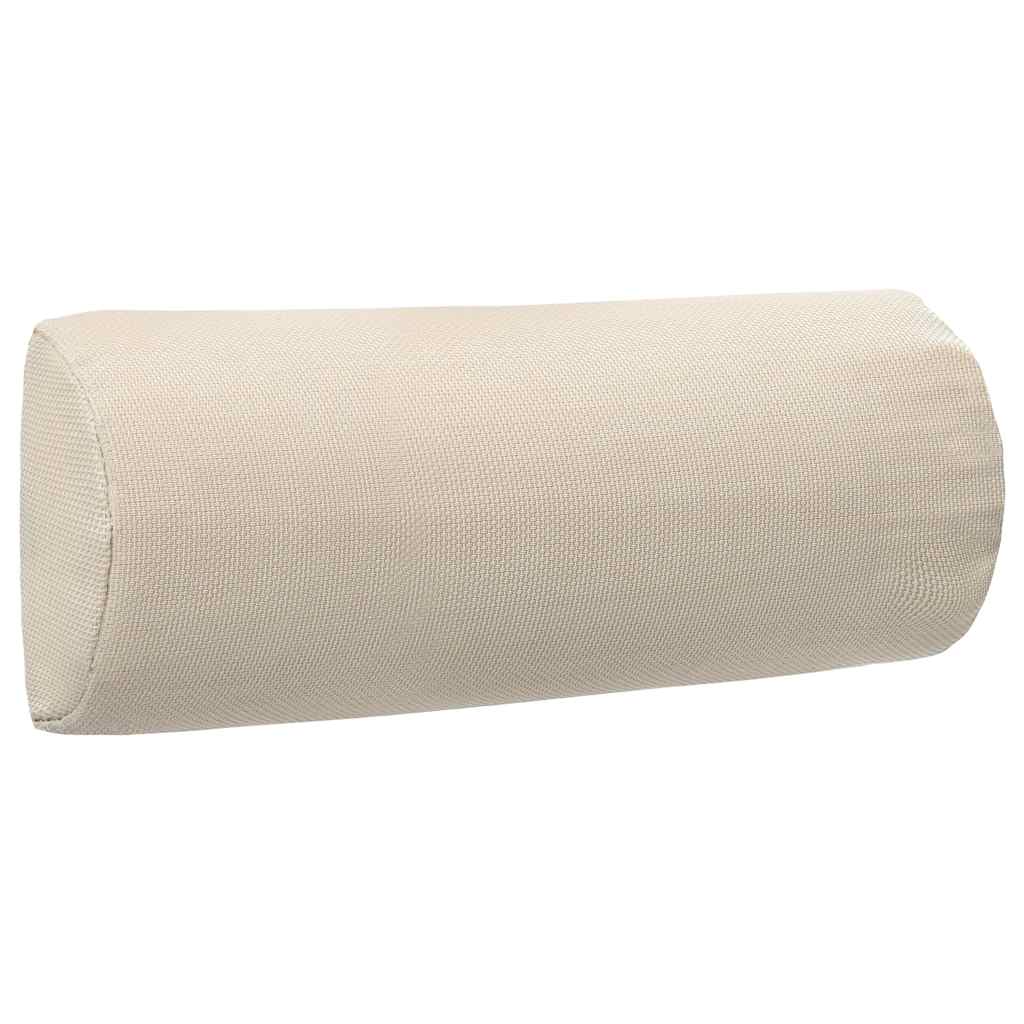 VidaXL Hoofdsteun voor ligstoel 40x7,5x15 cm textiel crème