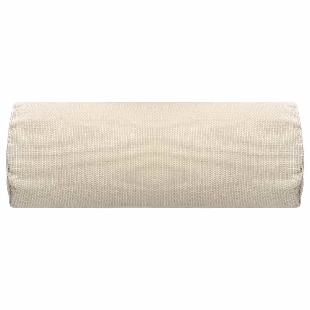 VidaXL Hoofdsteun voor ligstoel 40x7,5x15 cm textiel crème