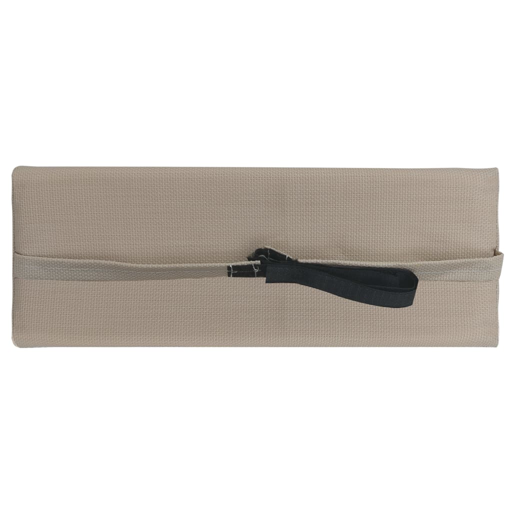 Vidaxl hoofdsteun voor ligstoel 40x7,5x15 cm textiel taupe