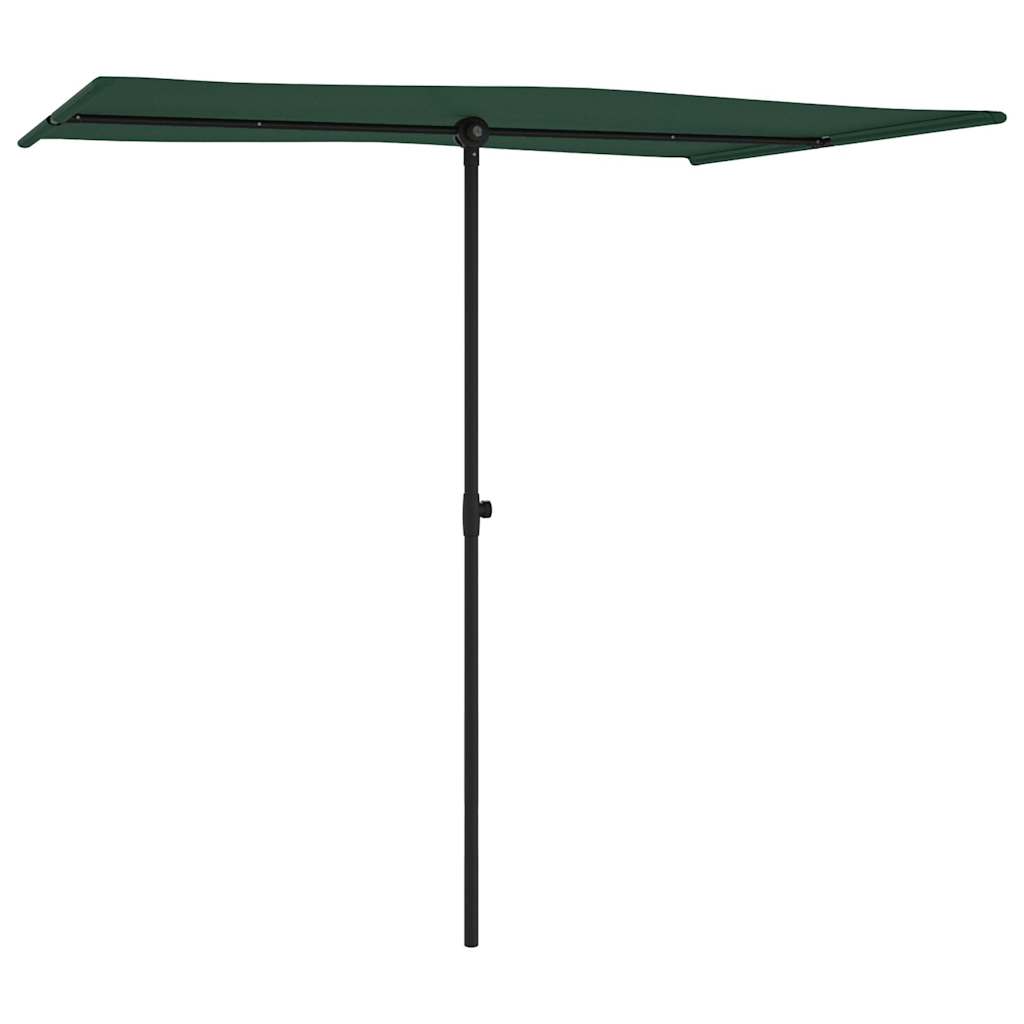 Vidaxl parasol met aluminium paal 2x1,5m groen