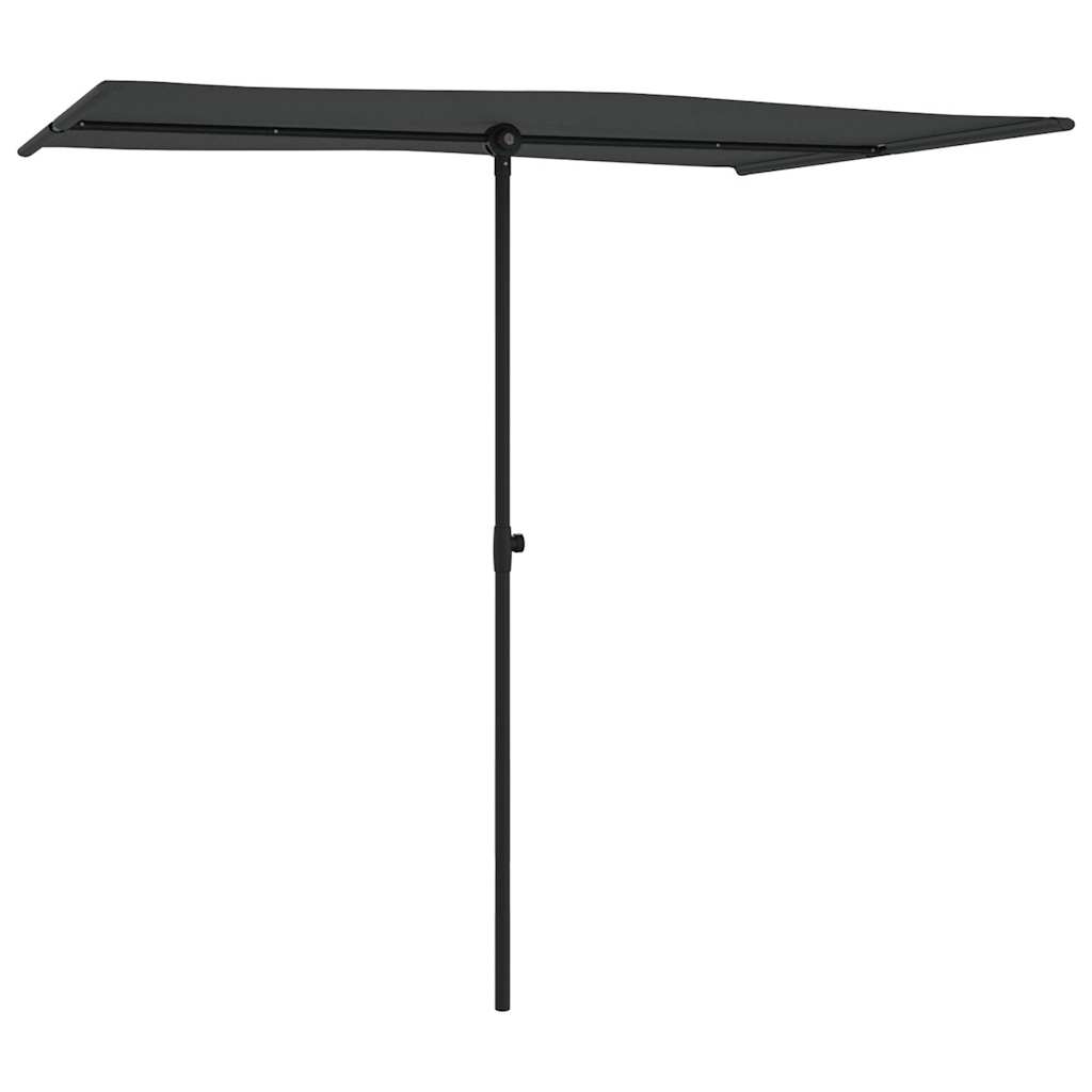 Vidaxl parasol met aluminium paal 2x1,5m antracietkleurig