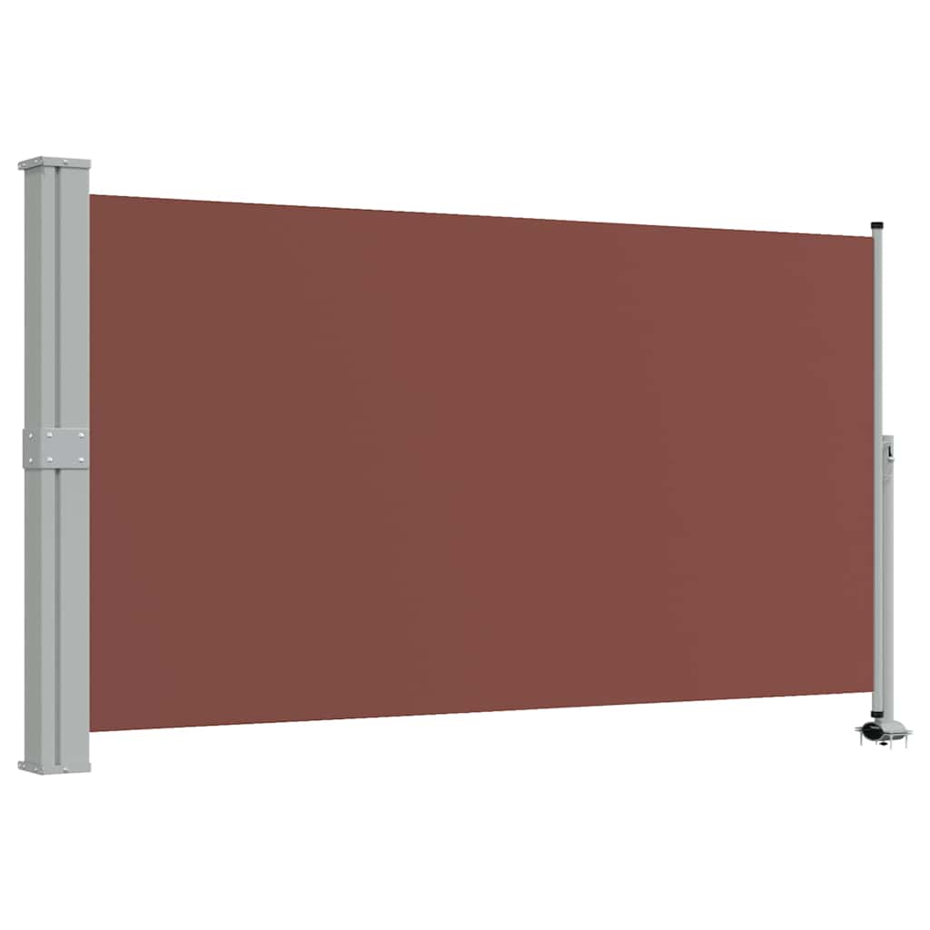 Vidaxl tuinscherm uittrekbaar 140x300 cm bruin
