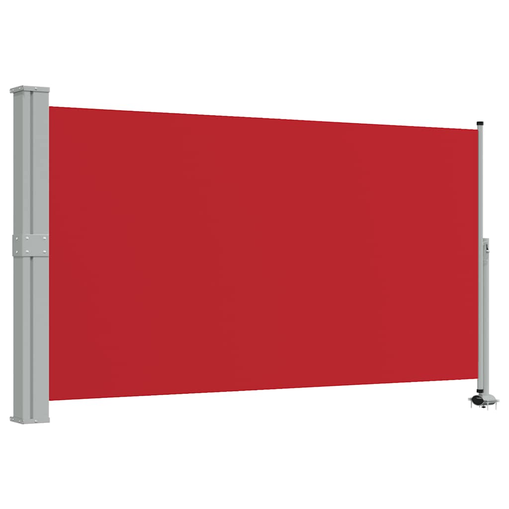 Vidaxl tuinscherm uittrekbaar 140x300 cm rood