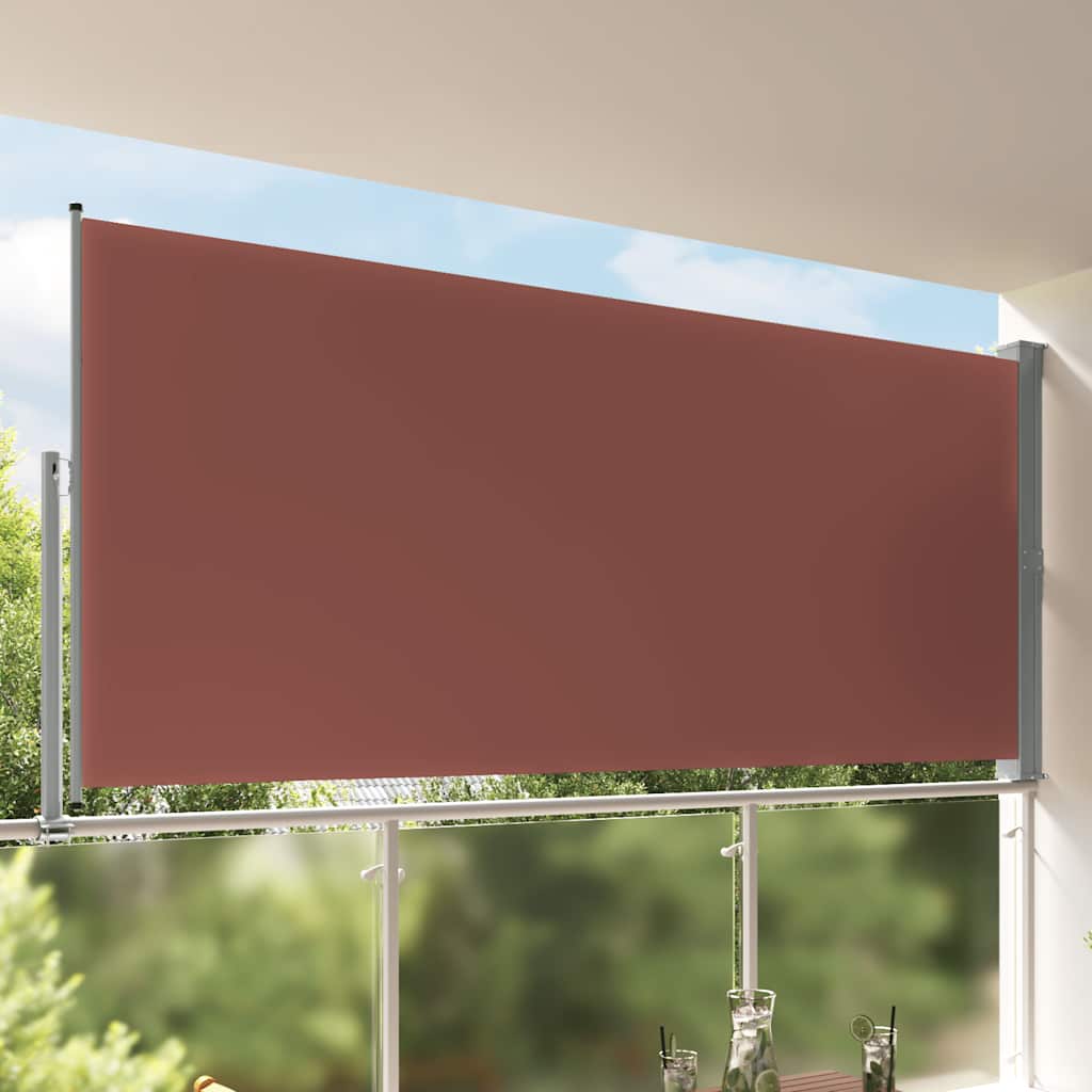 Vidaxl tuinscherm uittrekbaar 160x300 cm bruin