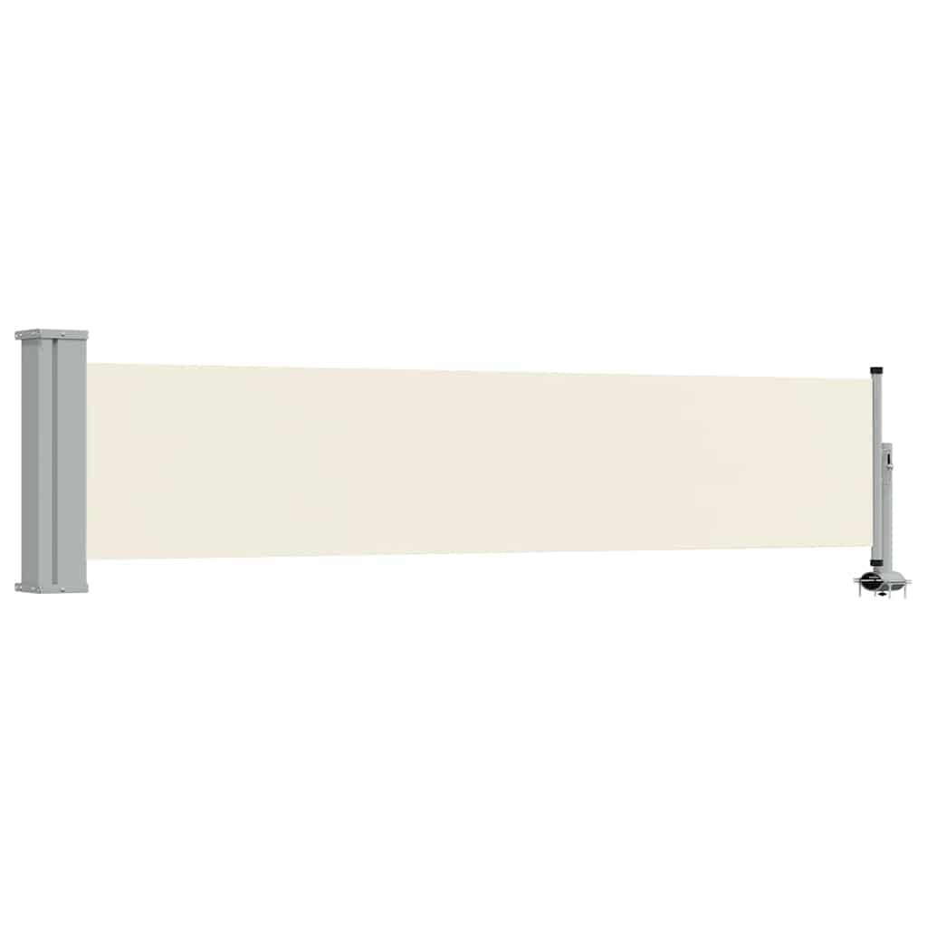 Vidaxl tuinscherm uittrekbaar 60x300 cm crèmekleurig