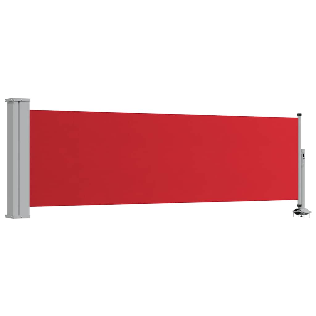 Vidaxl tuinscherm uittrekbaar 80x300 cm rood
