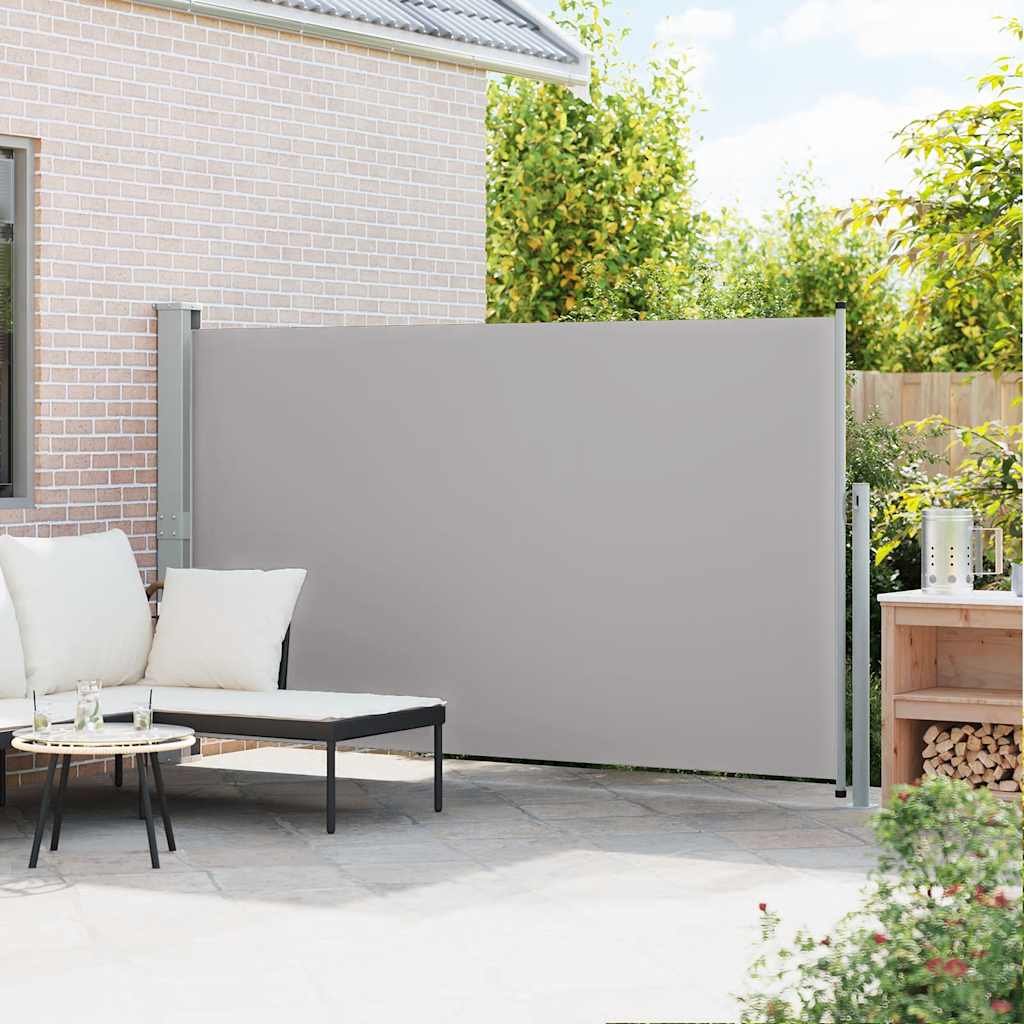 Vidaxl tuinscherm uittrekbaar 170x300 cm grijs