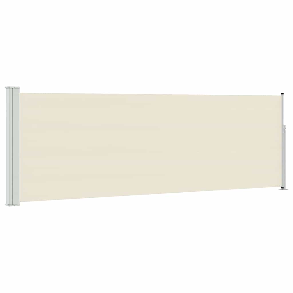Vidaxl tuinscherm uittrekbaar 100x300 cm crème