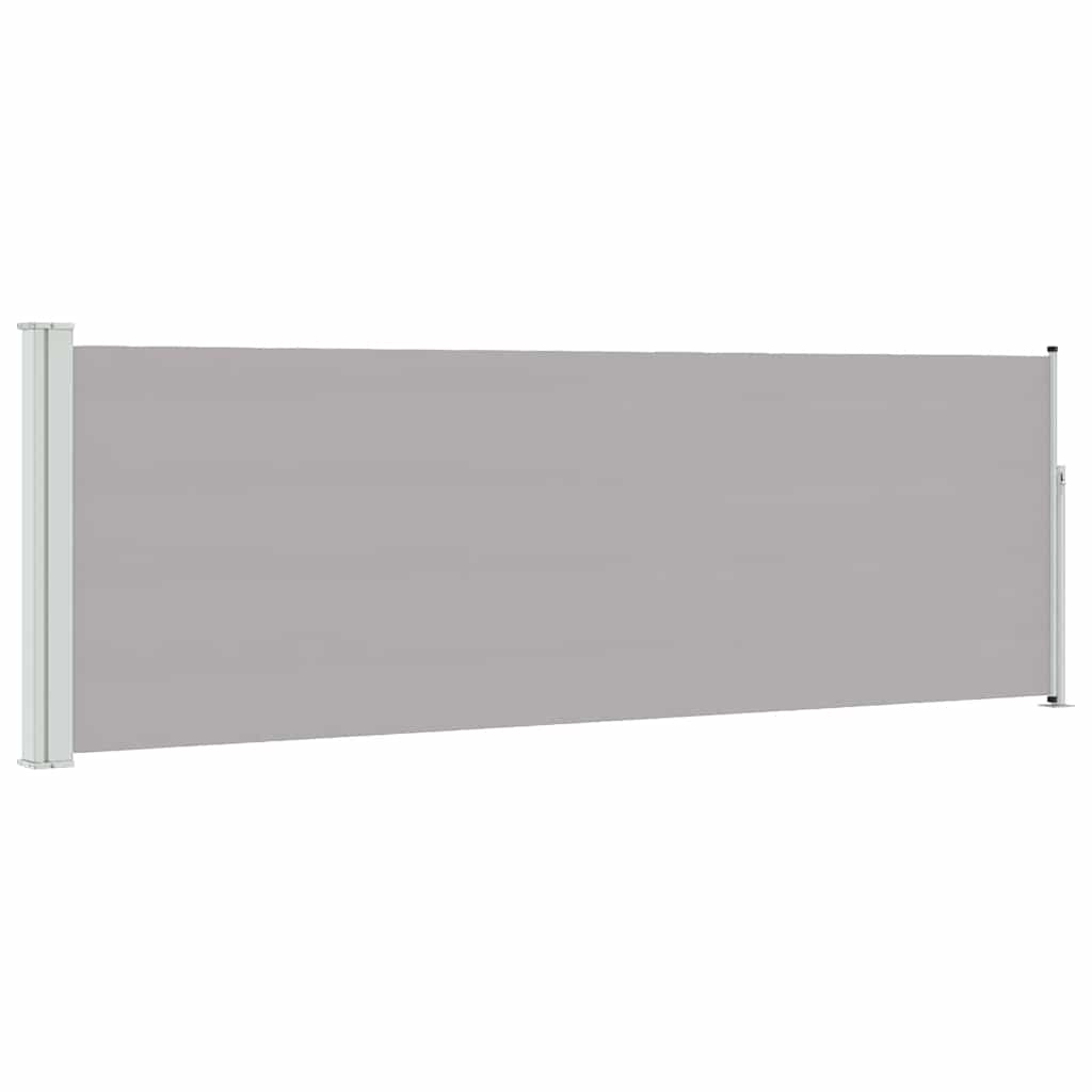Vidaxl tuinscherm uittrekbaar 100x300 cm grijs