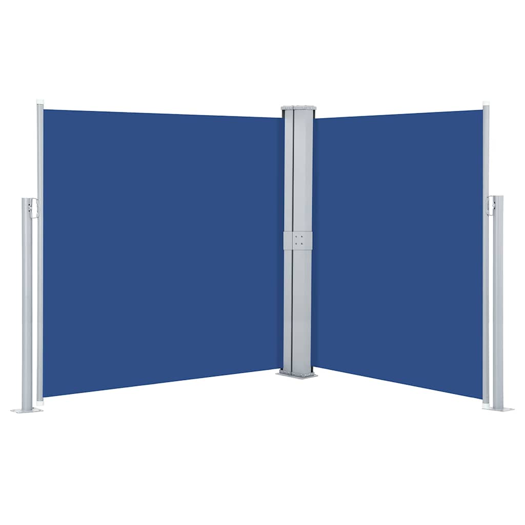 Vidaxl windscherm uittrekbaar 140x600 cm blauw