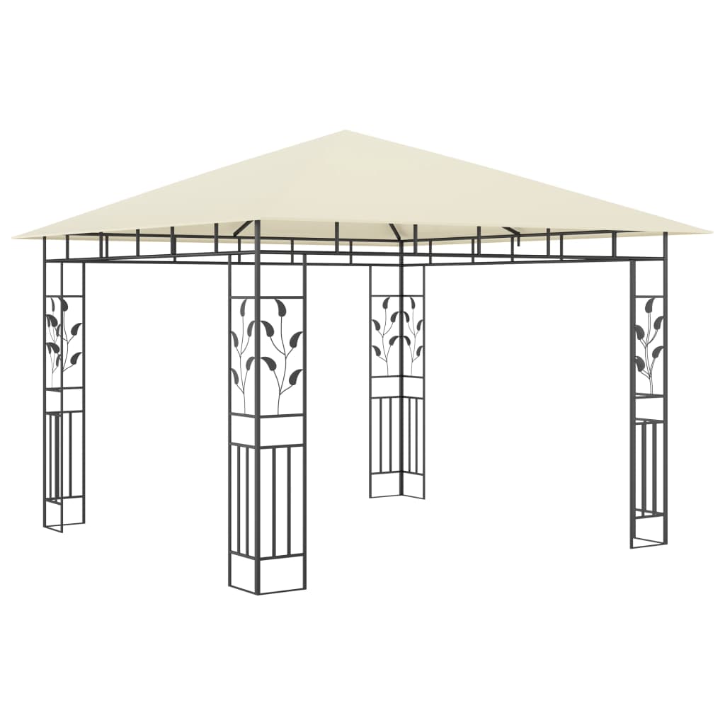 VidaXL Prieel met klamboe 180 g m² 3x3x2,73m crème