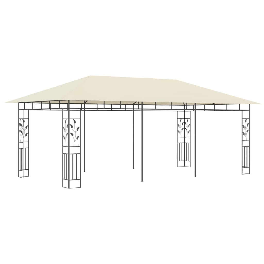 VidaXL Prieel met klamboe 6x3x2,73m crème