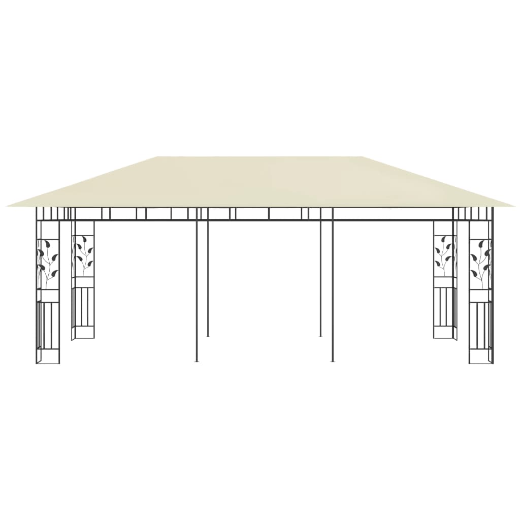 VidaXL Prieel met klamboe 6x3x2,73m crème