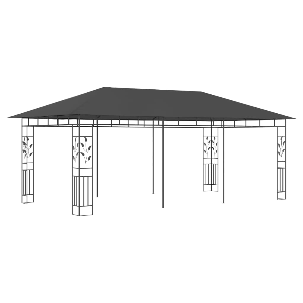 VidaXL Prieel met klamboe 6x3x2,73m antraciet
