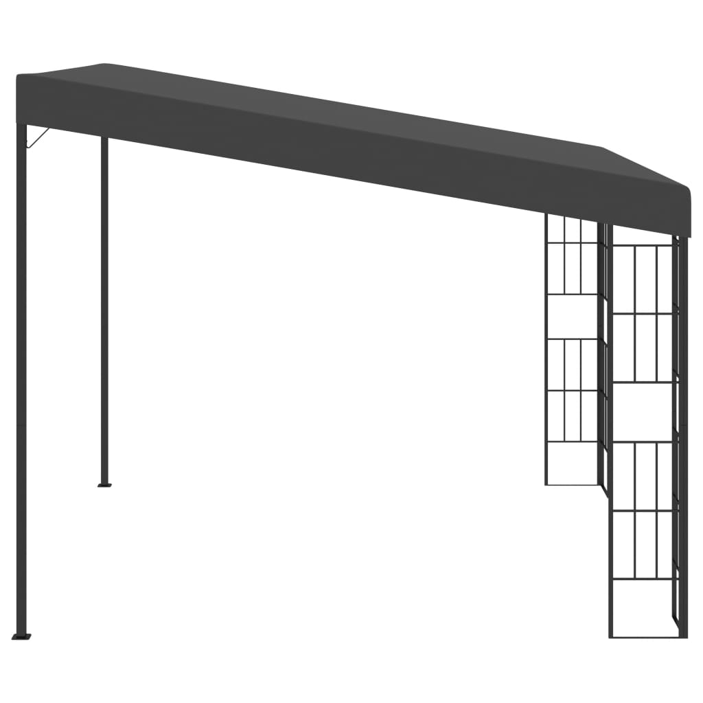 VidaXL Wandprieel 3x3m stof antracietkleurig