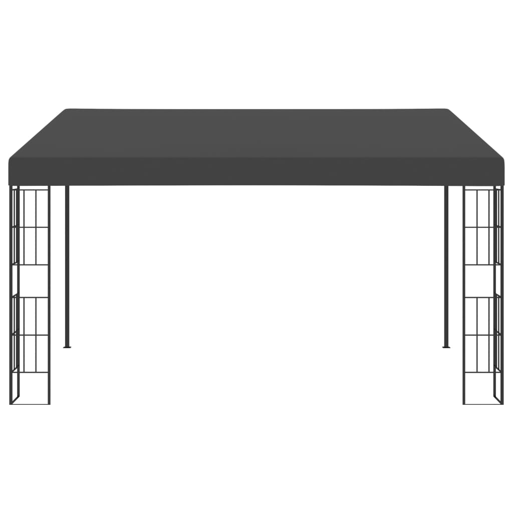 VidaXL Wandprieel 3x4m stof antracietkleurig