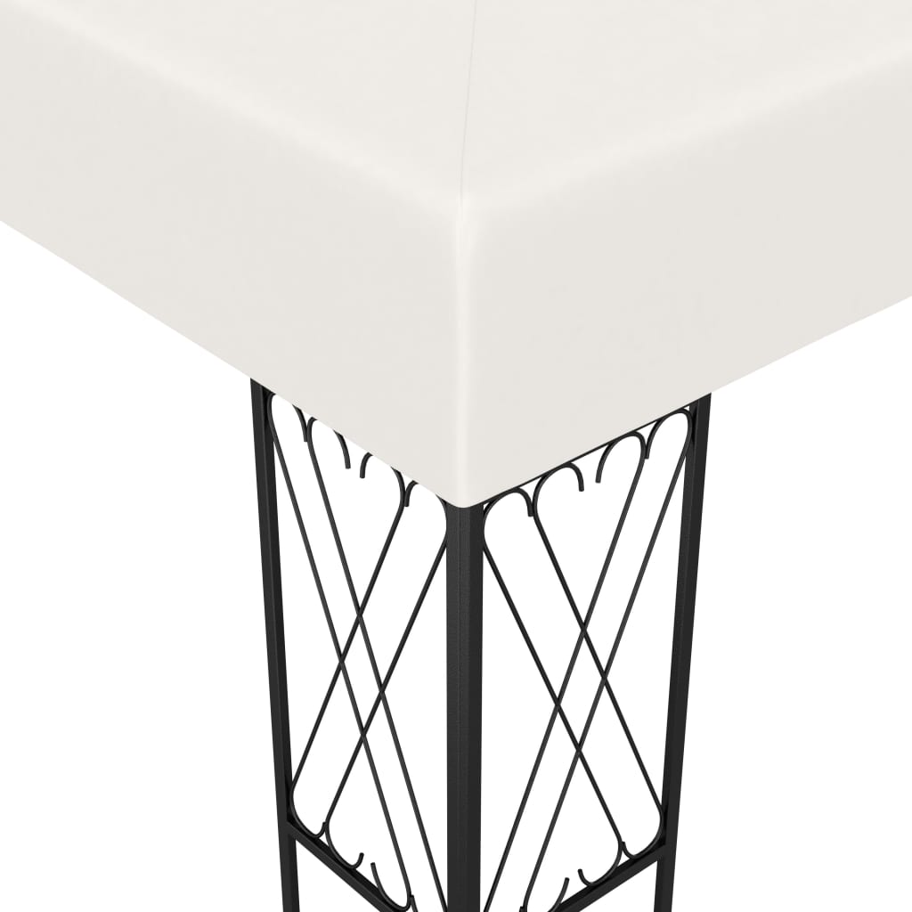 Vidaxl prieel 3x3 m stof crème