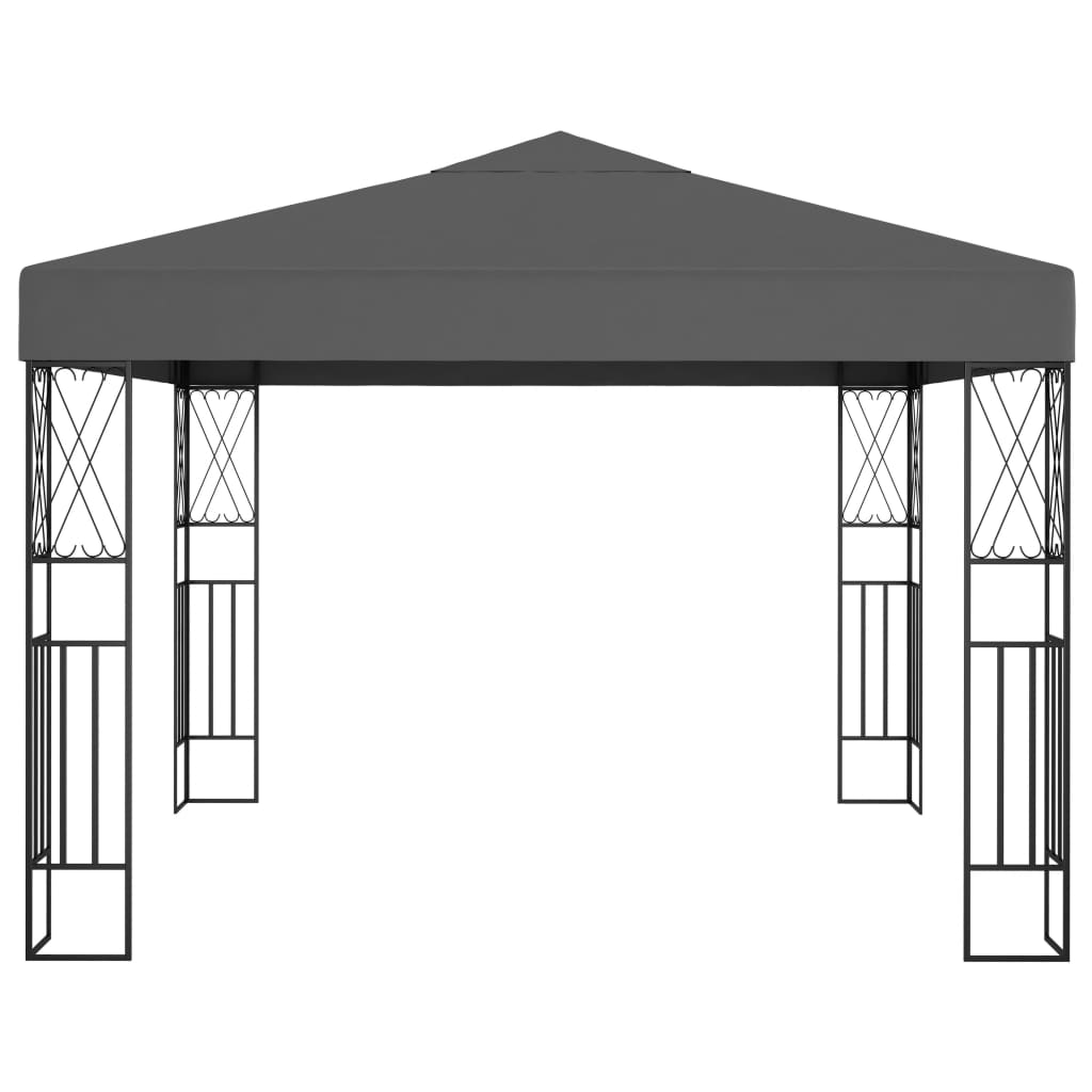 VidaXL Prieel 3x3m stof antraciet
