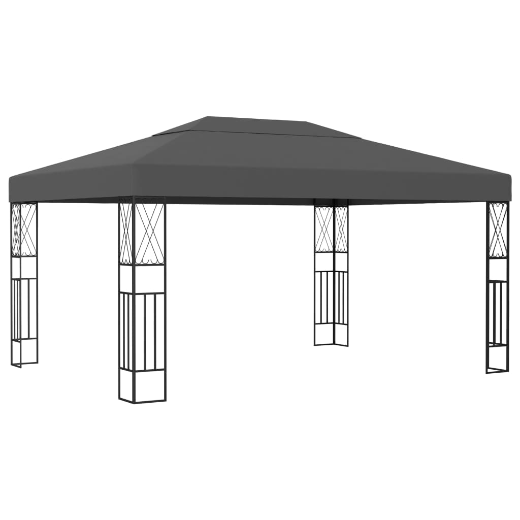 VidaXL Prieel 3x4m stof antraciet