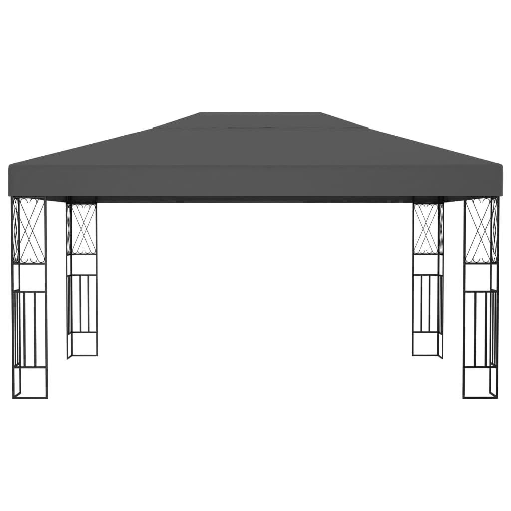 VidaXL Prieel 3x4m stof antraciet