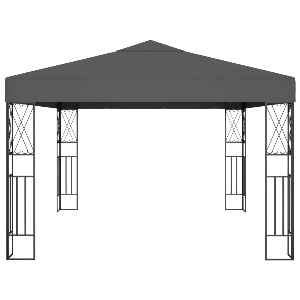 VidaXL Prieel 3x4m stof antraciet