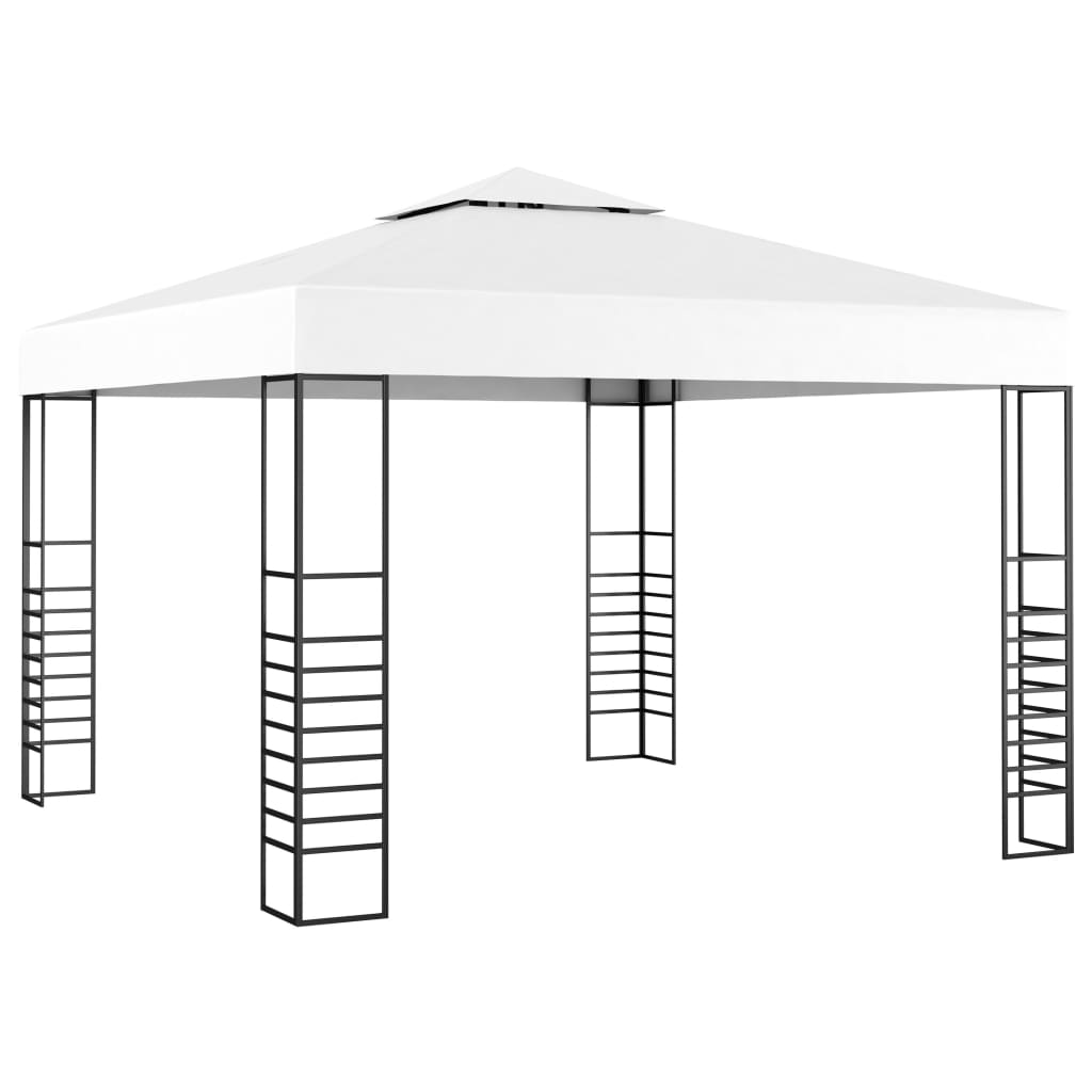 VidaXL Tuinpaviljoen 3x3m wit