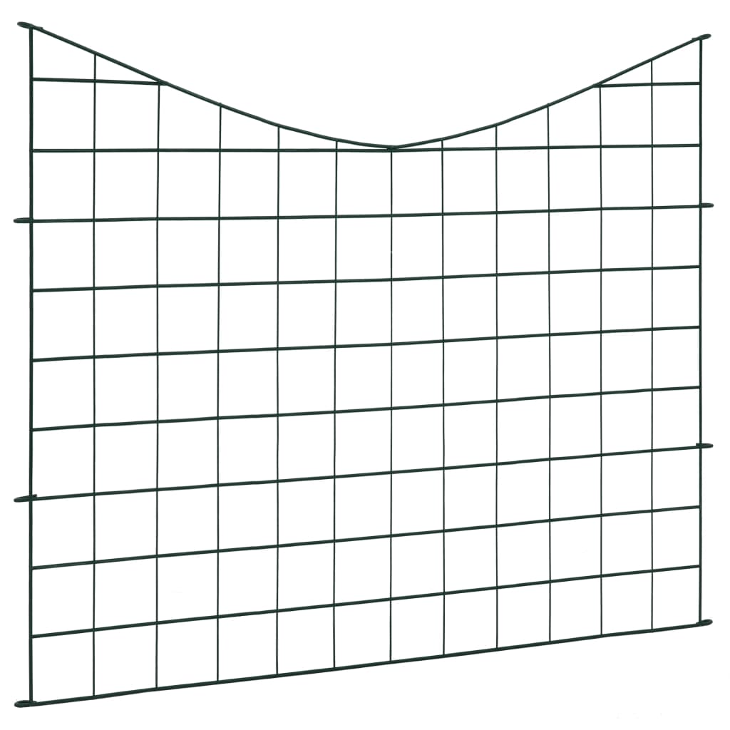Vidaxl beschermset hol gebogen 77,5x64 cm groen