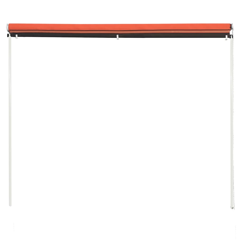 Vidaxl luifel uittrekbaar 100x150 cm oranje en bruin