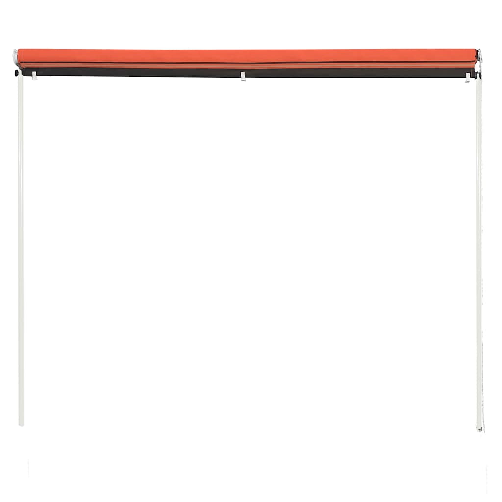Vidaxl luifel uittrekbaar 200x150 cm oranje en bruin