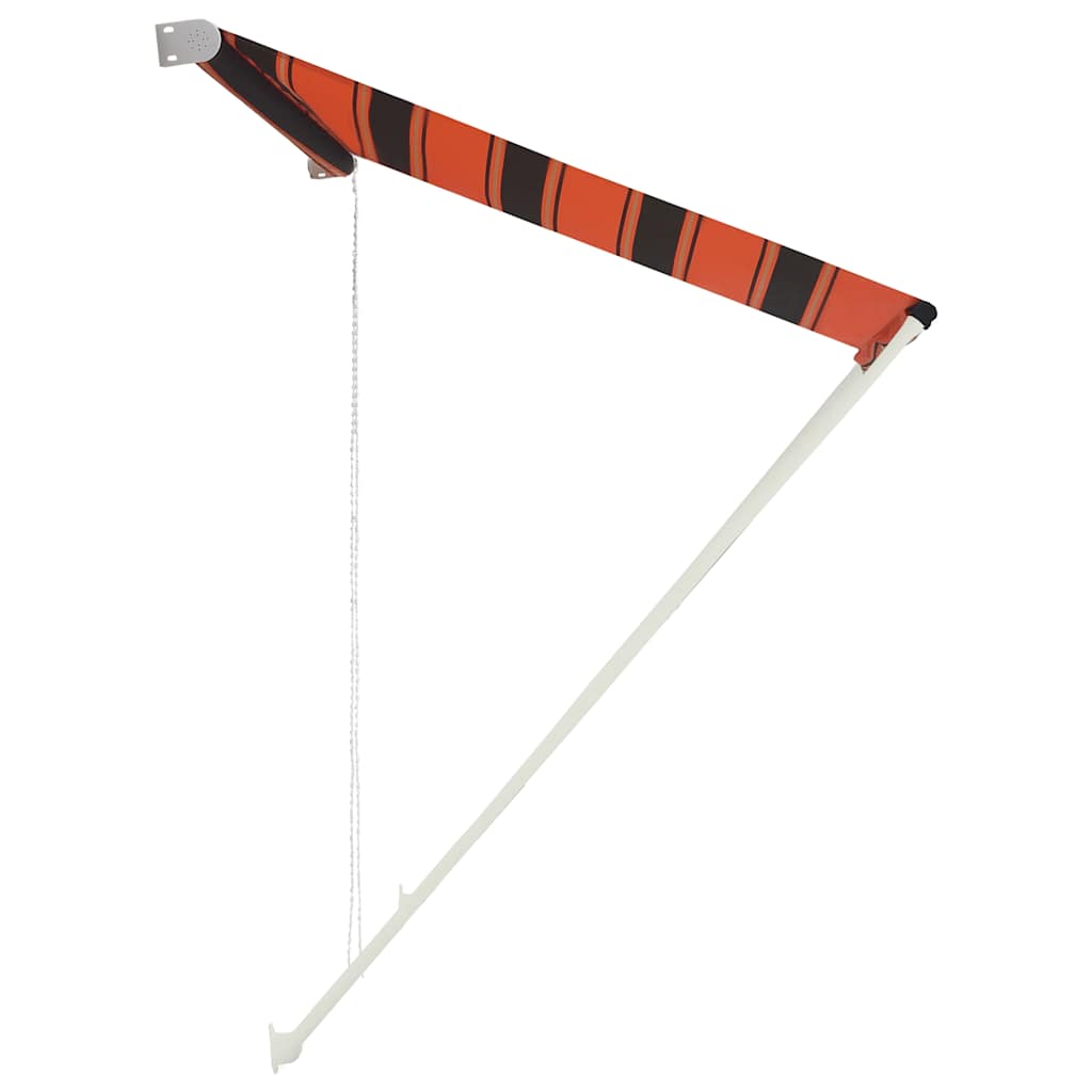 Vidaxl luifel uittrekbaar 350x150 cm oranje en bruin