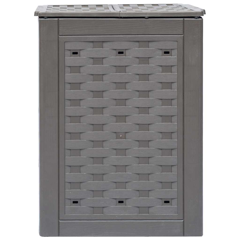 VidaXL Compostbakken 2 st 600 L 60x60x83 cm kunststof rotan bruin