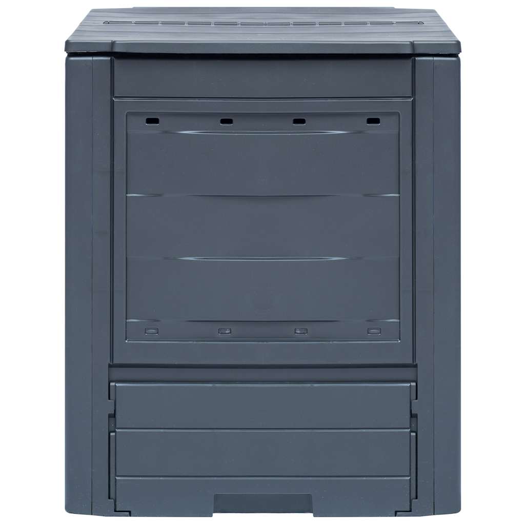 Vidaxl compostbakken 3 st 780 l 60x60x73 cm grijs