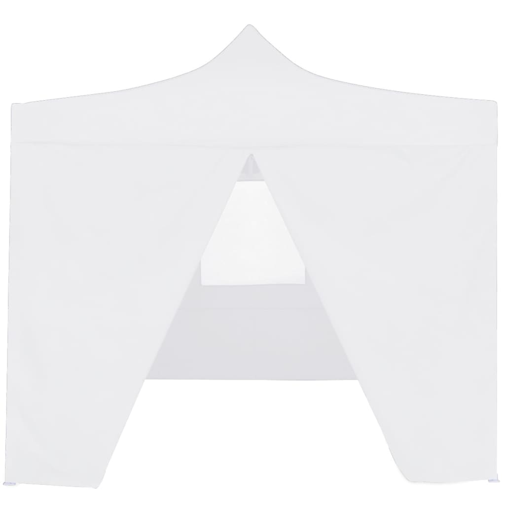 VidaXL Partytent met 4 zijwanden inklapbaar 3x3m staal wit
