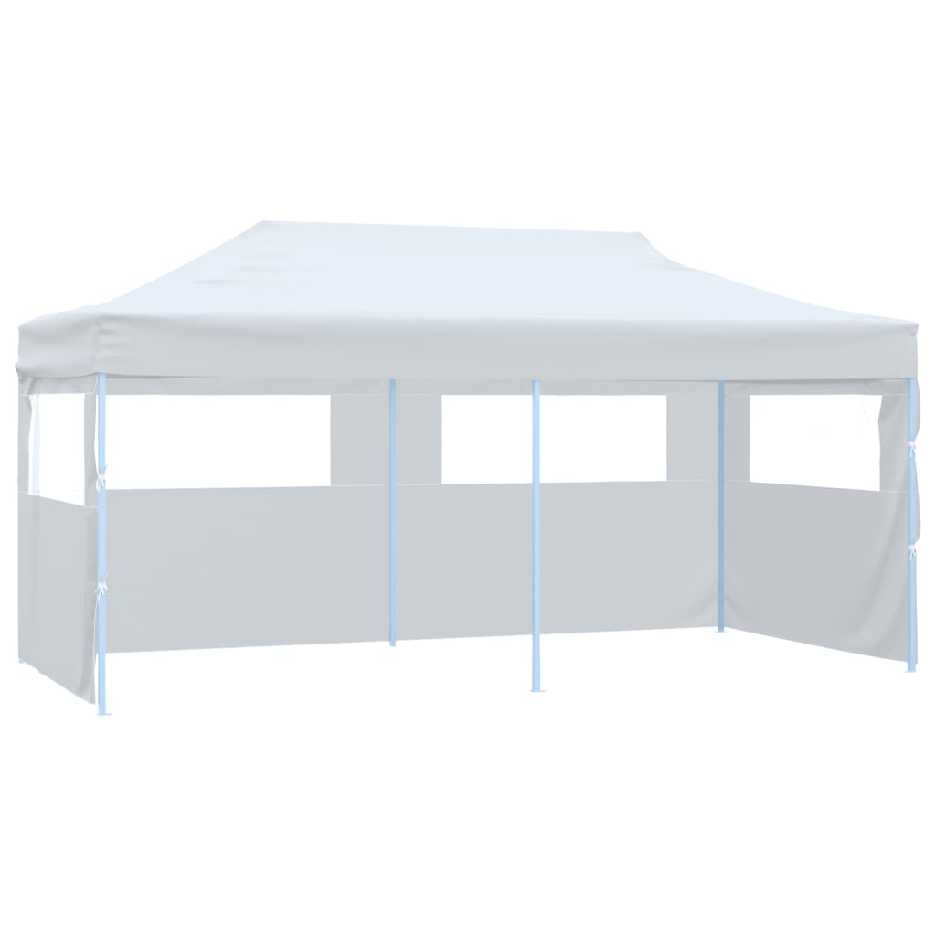 VidaXL Partytent pop-up met zijwanden 3x6m staal wit