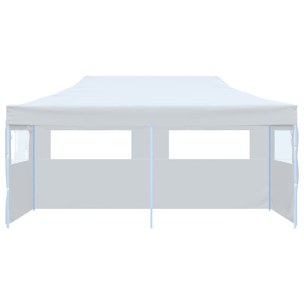 VidaXL Partytent pop-up met zijwanden 3x6m staal wit