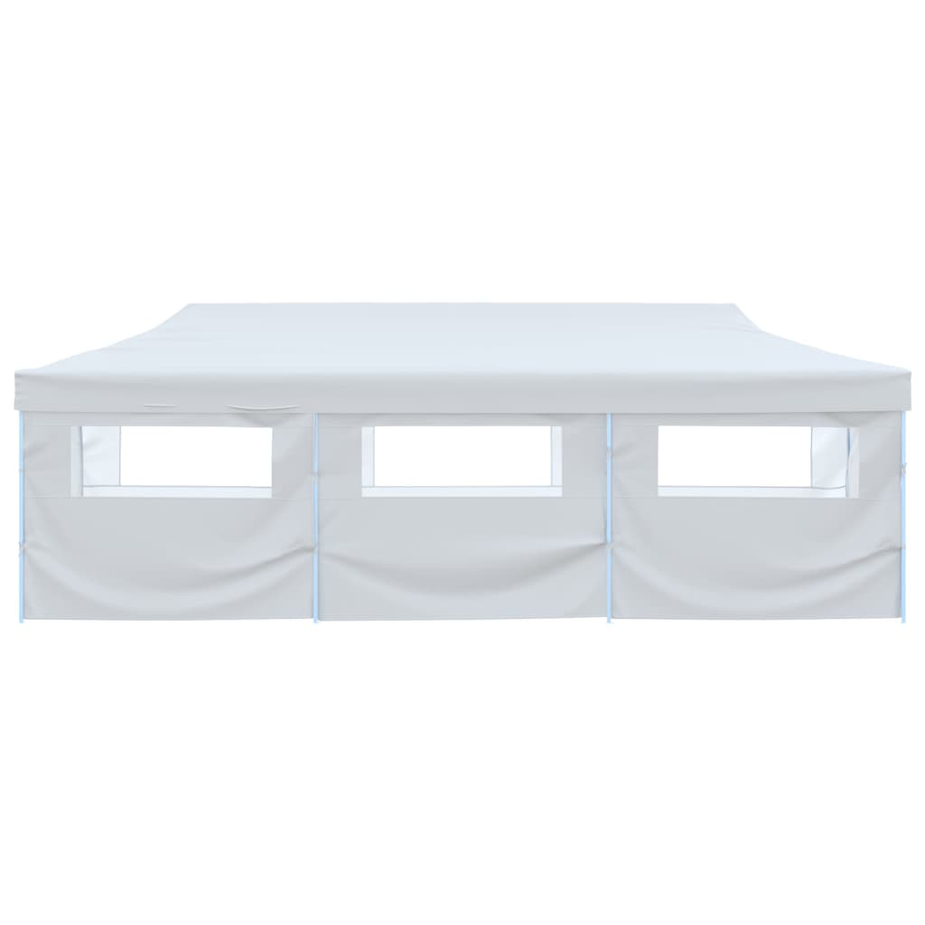 VidaXL Partytent pop-up met 8 zijwanden 3x9 m wit