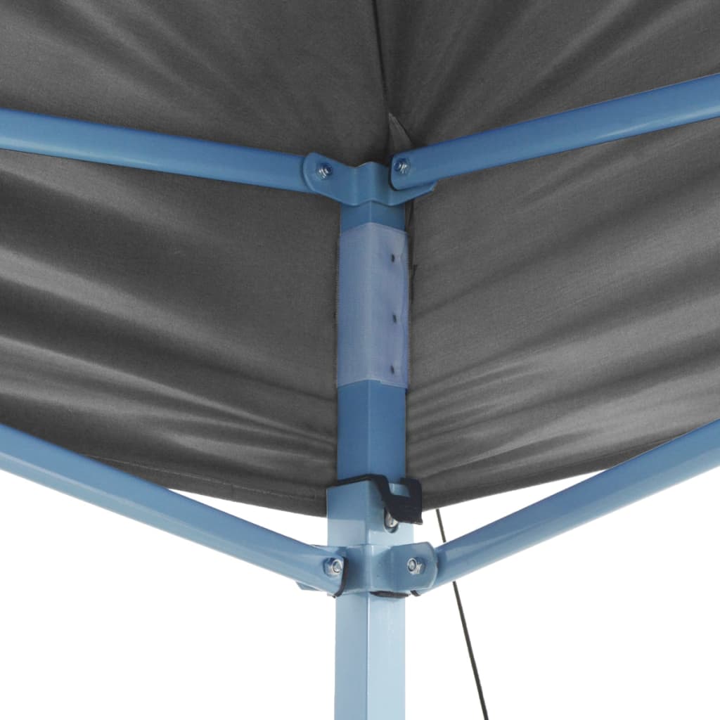 VidaXL Partytent met 2 zijwanden inklapbaar 2x2m staal antraciet