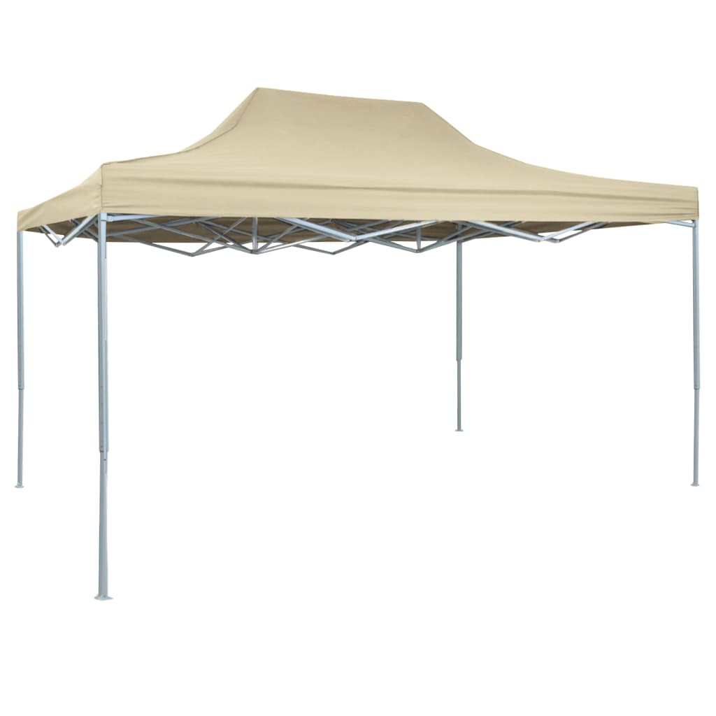 Vidaxl partytent inklapbaar 3x4m staal crème