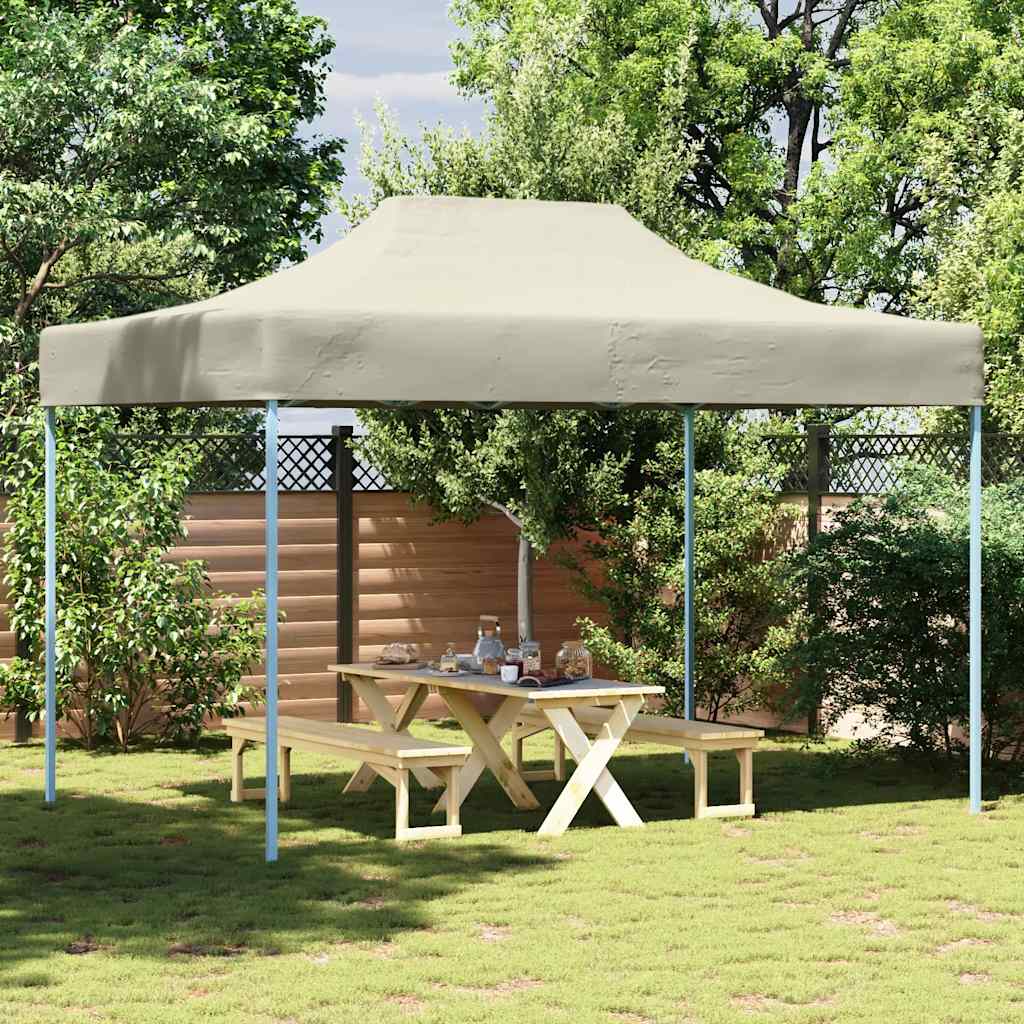 Vidaxl partytent inklapbaar 3x4m staal crème