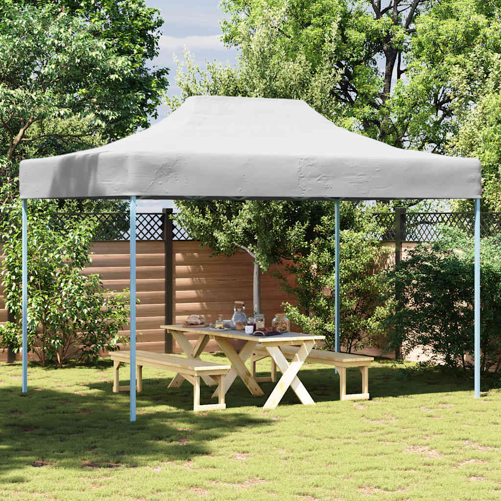 Vidaxl partytent inklapbaar 3x4m staal wit