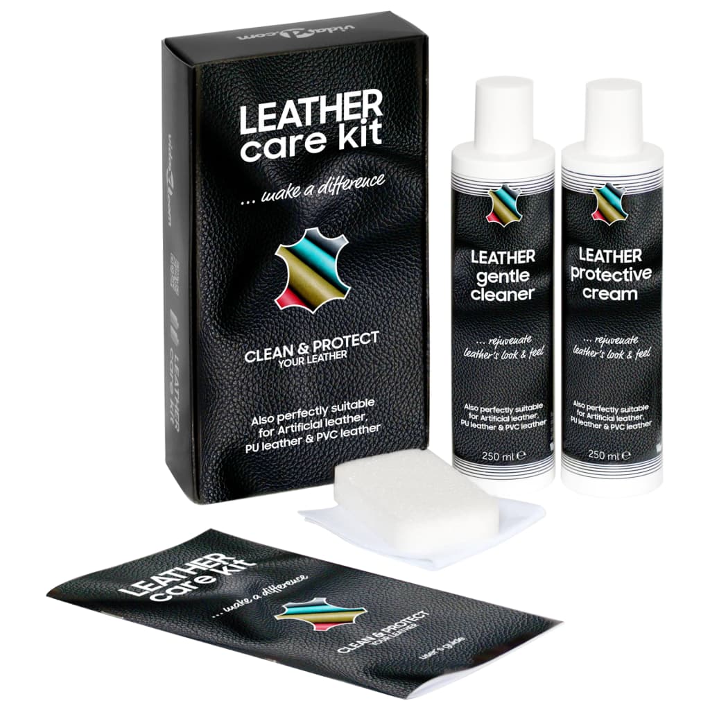 Vidaxl leerverzorgingsset 2x250 ml verzorgingskit
