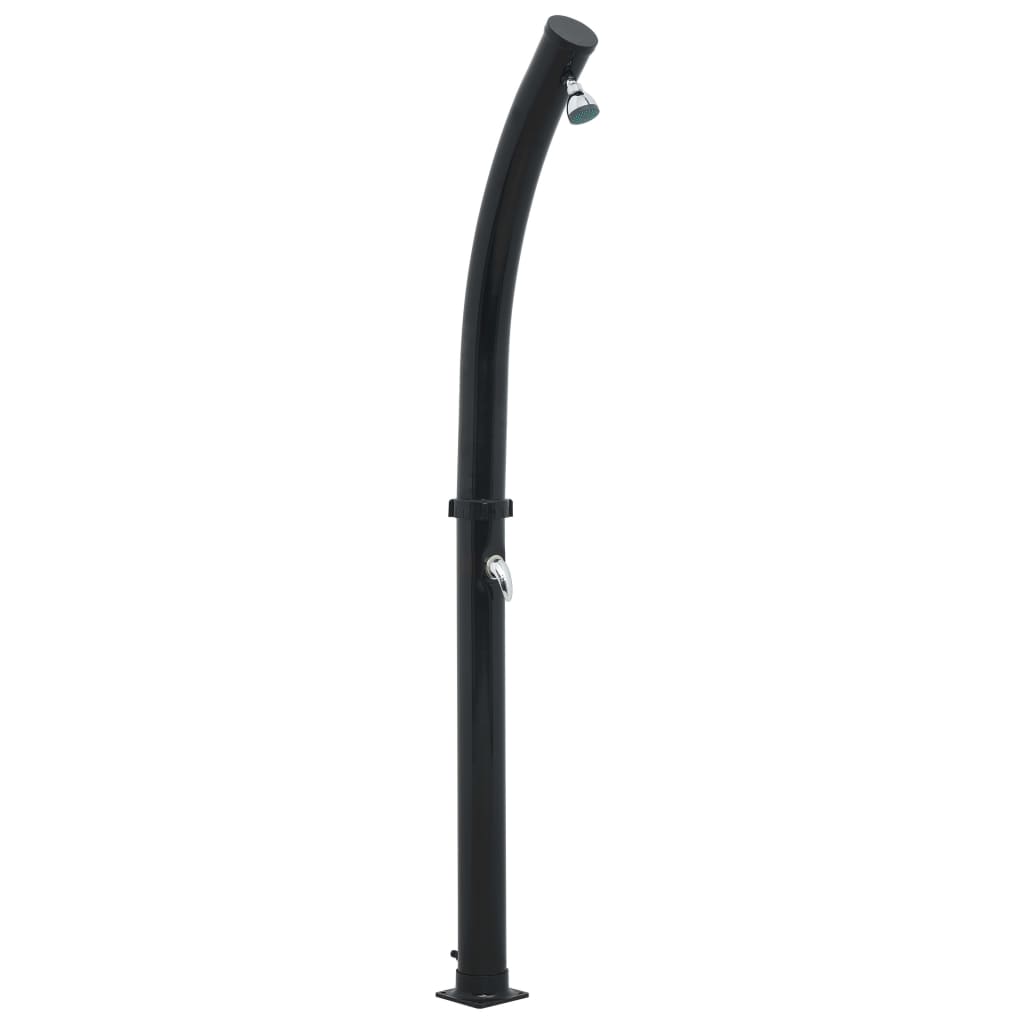 Vidaxl zonnedouche 20 l 214 cm zwart