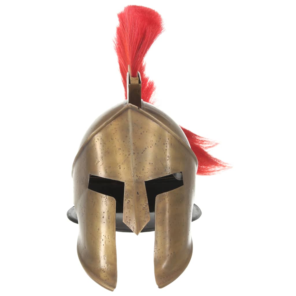 VidaXL Soldatenhelm Griekse replica LARP staal messingkleurig