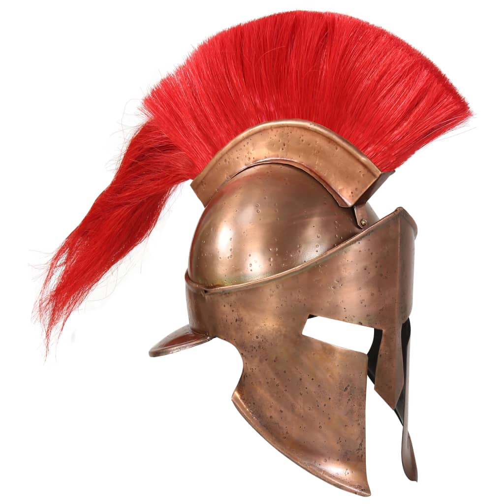 VidaXL Soldatenhelm Griekse replica LARP staal koperkleurig