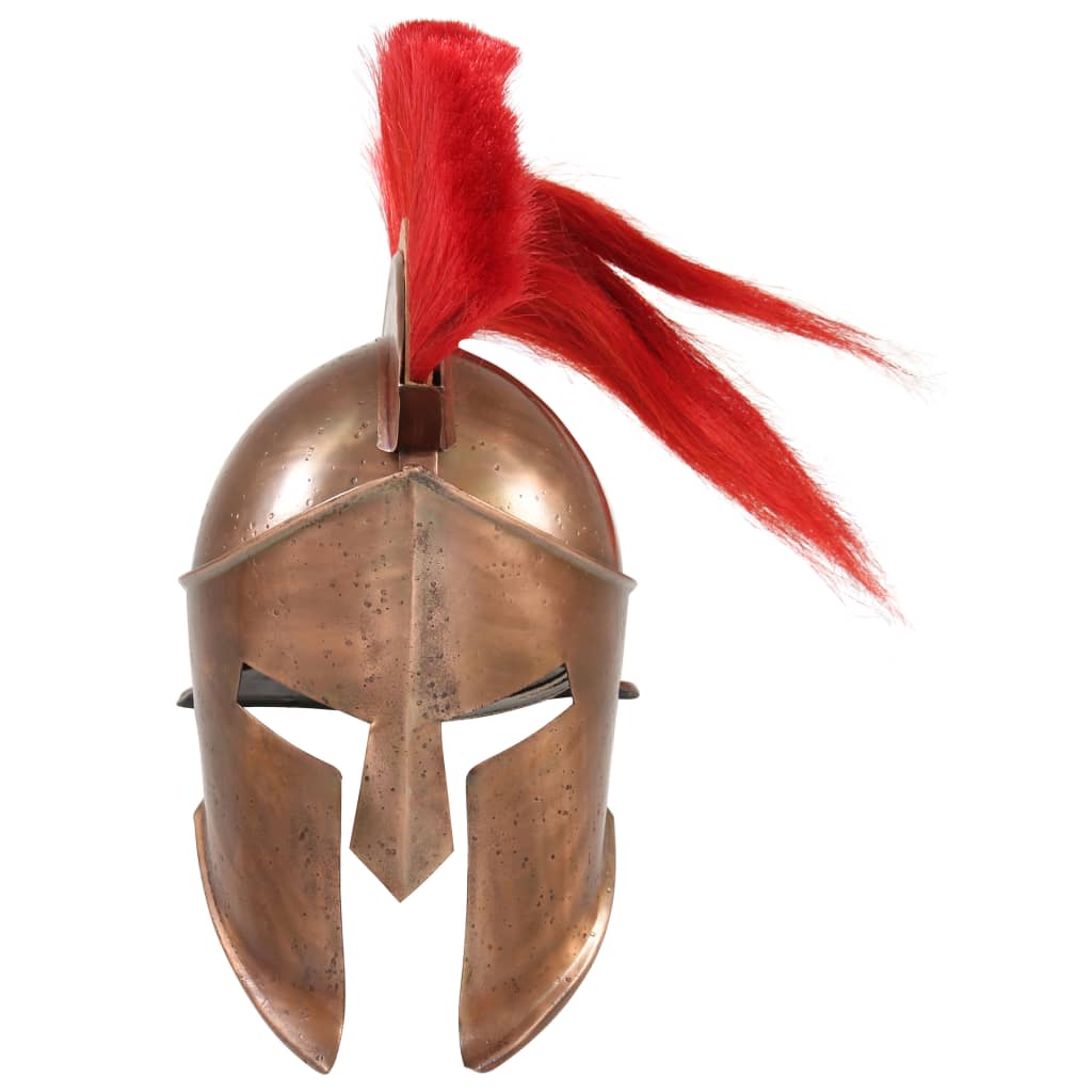VidaXL Soldatenhelm Griekse replica LARP staal koperkleurig