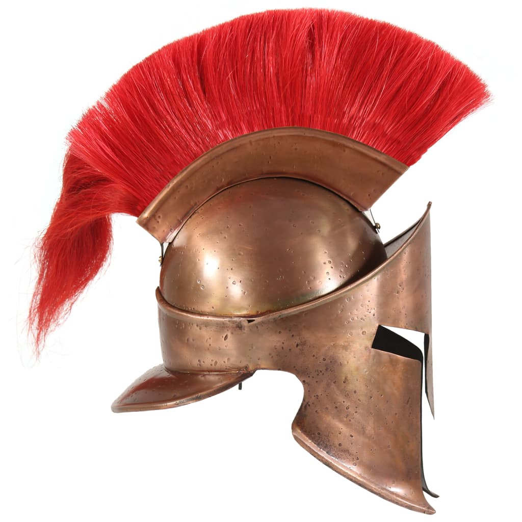 VidaXL Soldatenhelm Griekse replica LARP staal koperkleurig