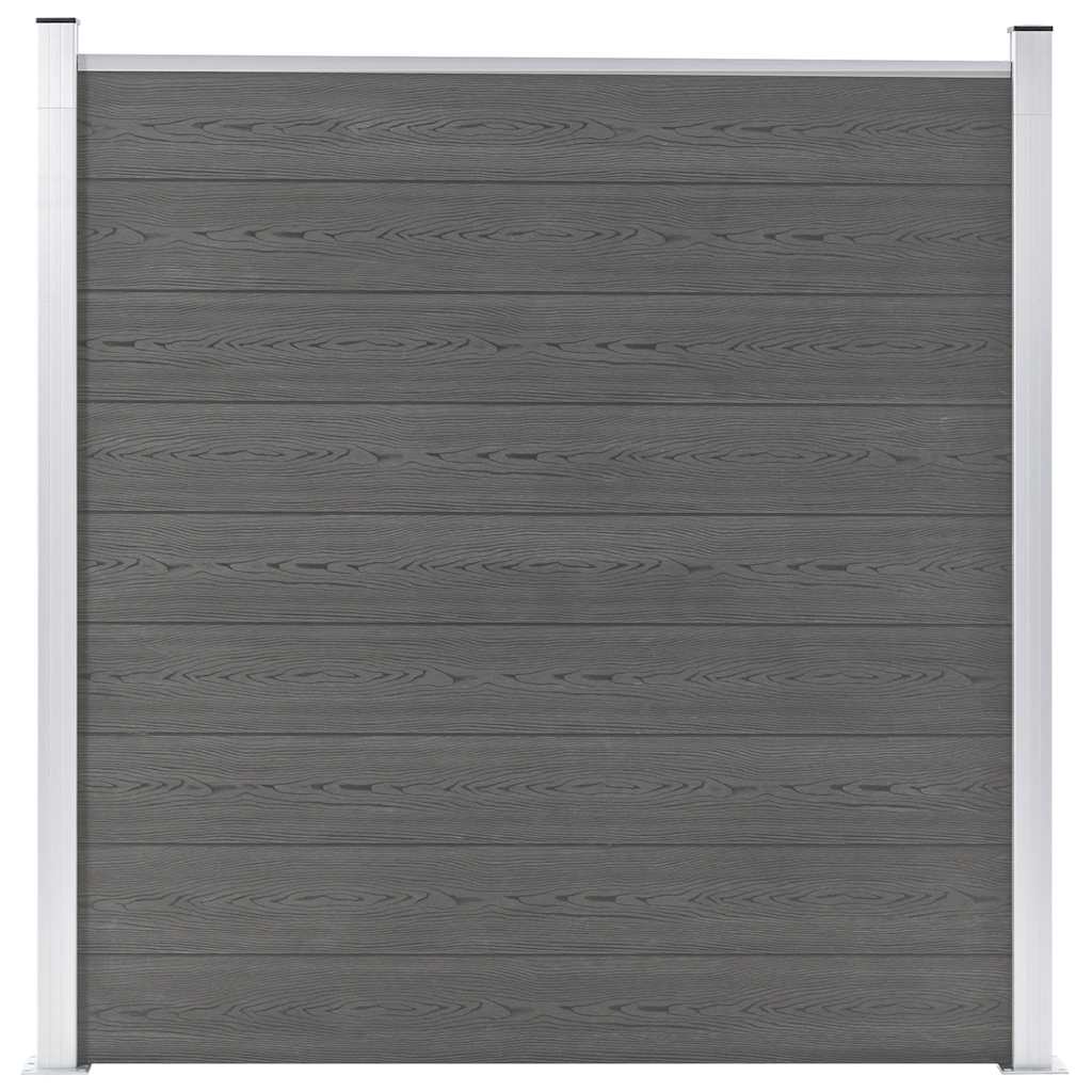 Vidaxl tuinscherm 180x186 cm hkc grijs