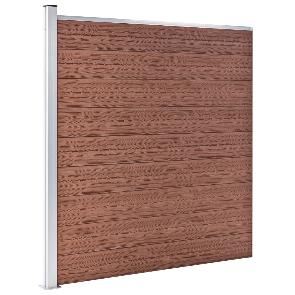 Vidaxl tuinscherm 175x186 cm hkc bruin
