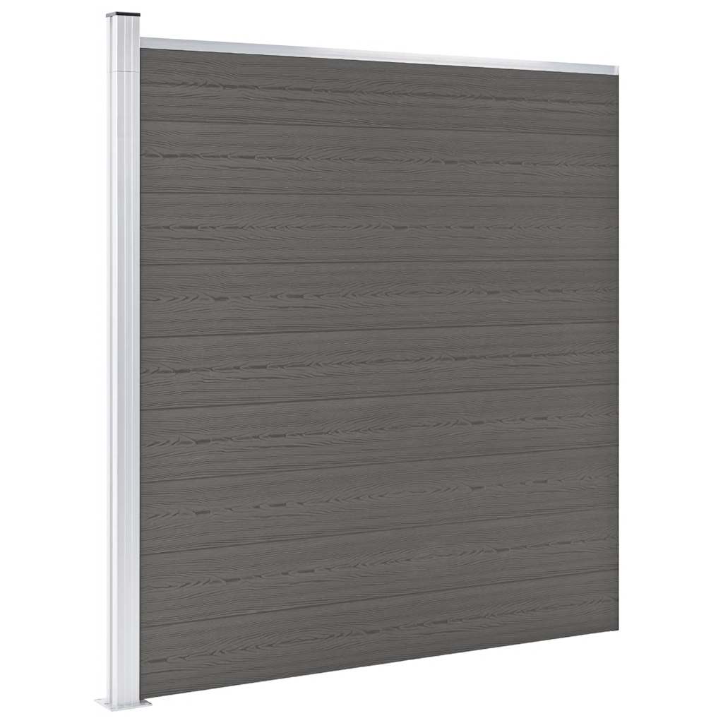 Vidaxl tuinscherm 175x186 cm hkc grijs